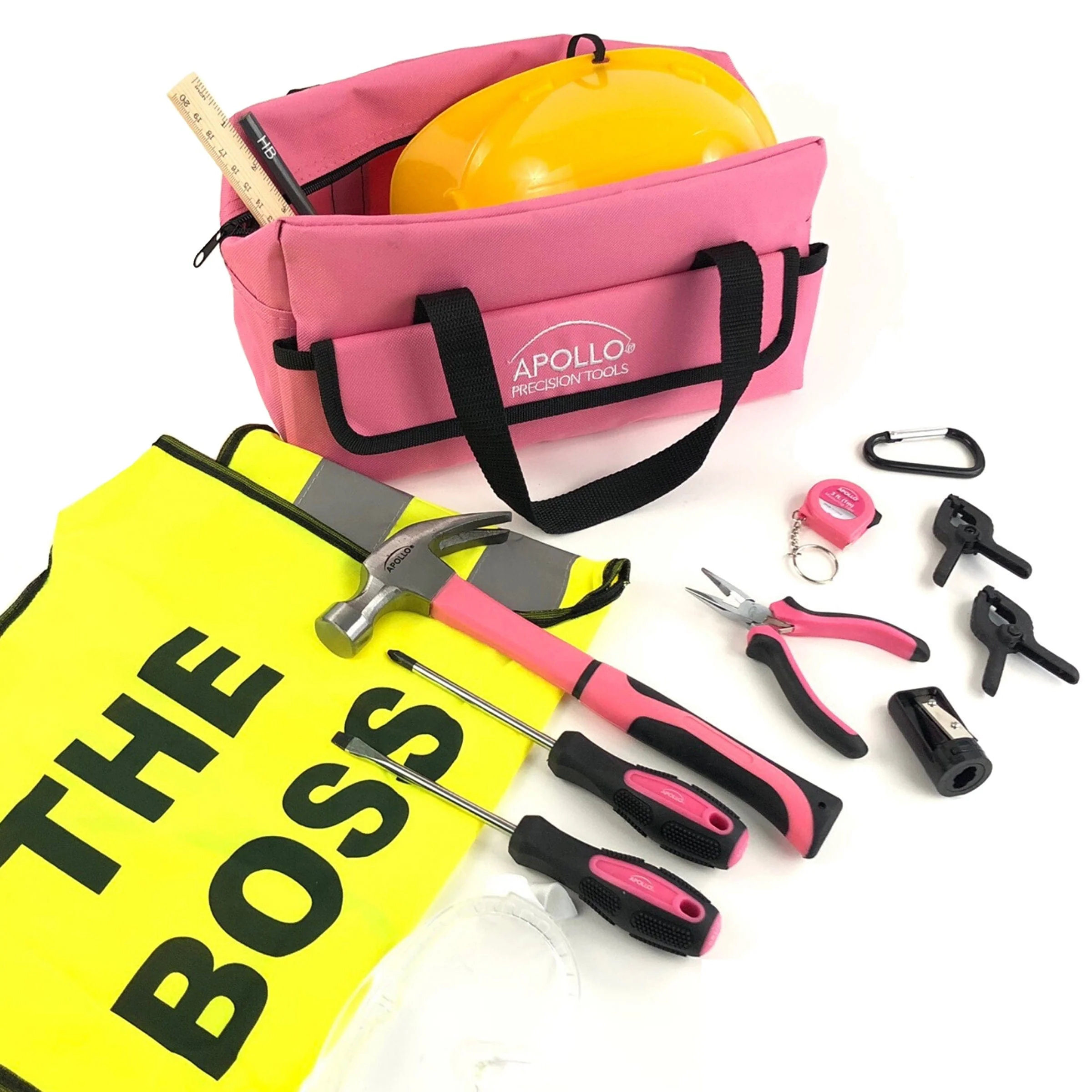 My First Tool Kit, 14 Piece - Pink - Image 2