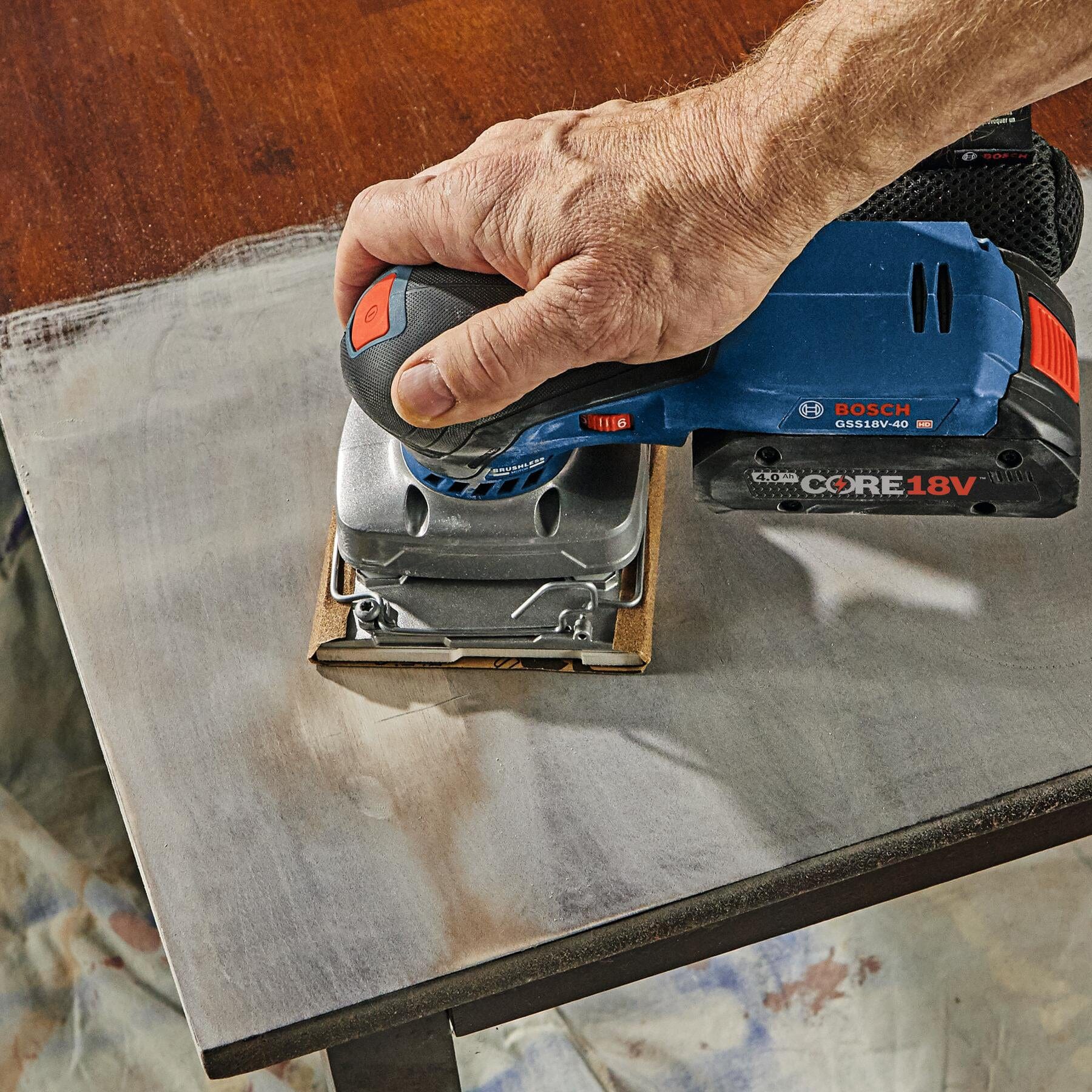 18V Brushless 1/4-Sheet Orbital Finishing Sander - Tool Only - Image 4
