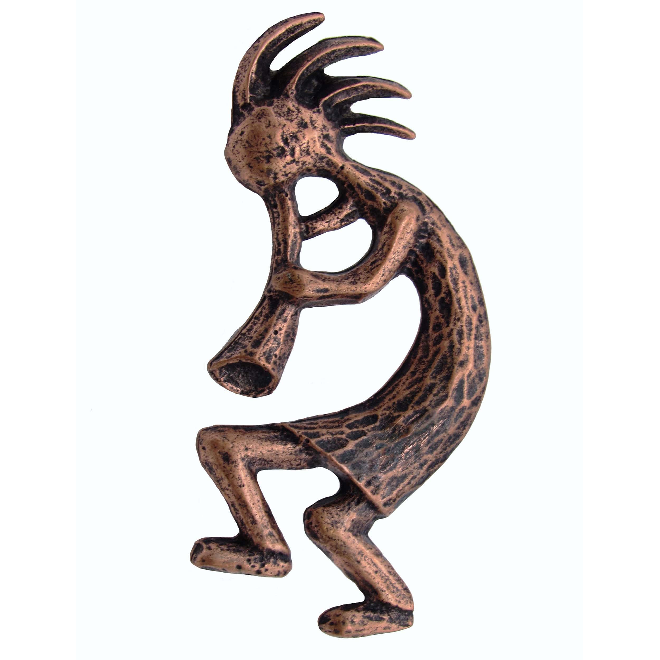 Kokopelli Pull Left Facing, Antique Copper, Model 265AC