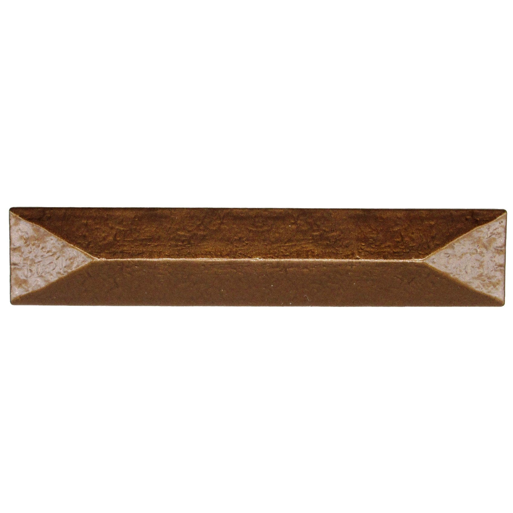 Rustic Pyramid Pull 3-3/4" Center Lux Bronze