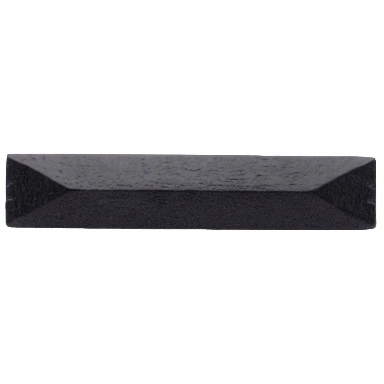 Rustic Pyramid Pull 3-3/4" Center Matte Black