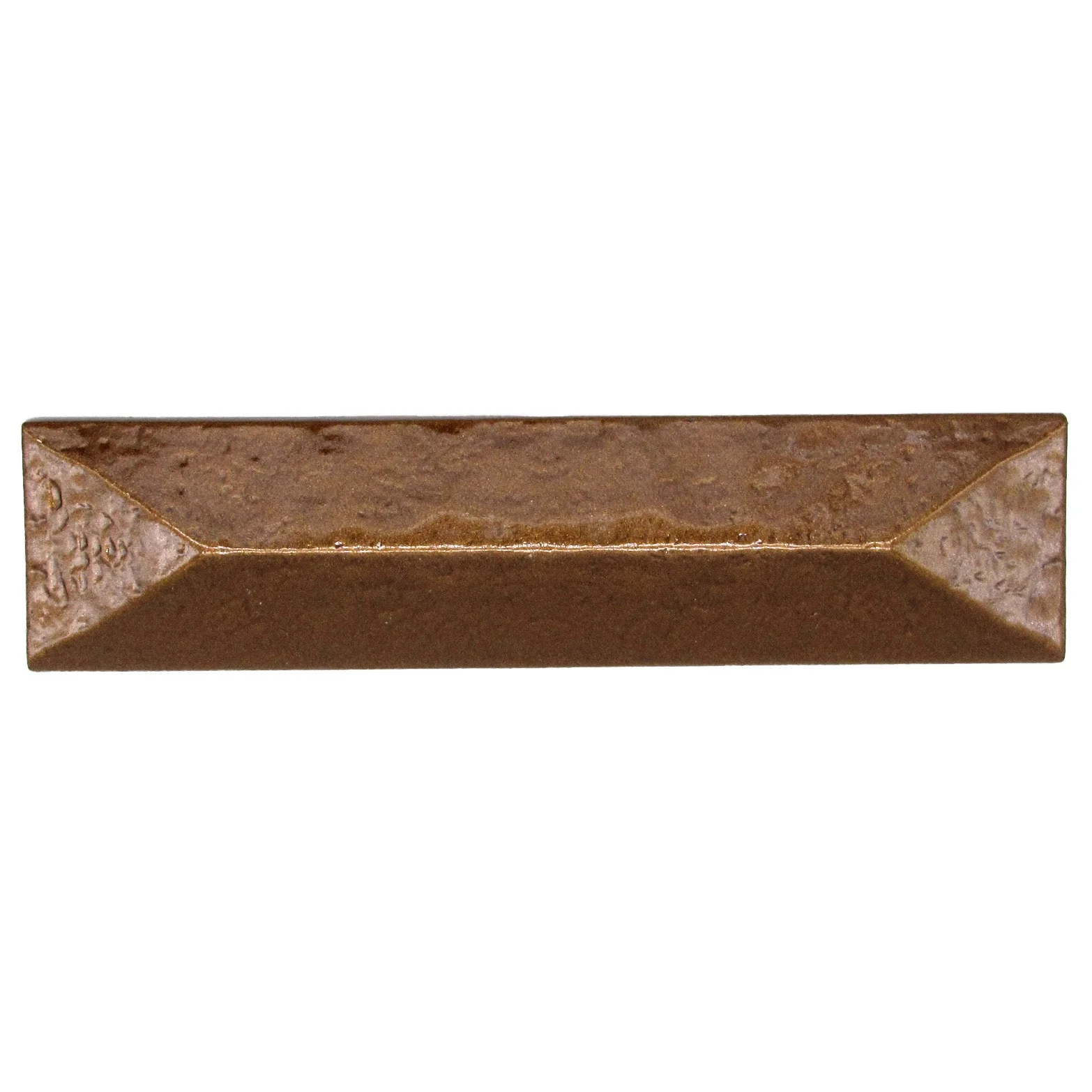 Rustic Pyramid Pull 3" Center Lux Bronze