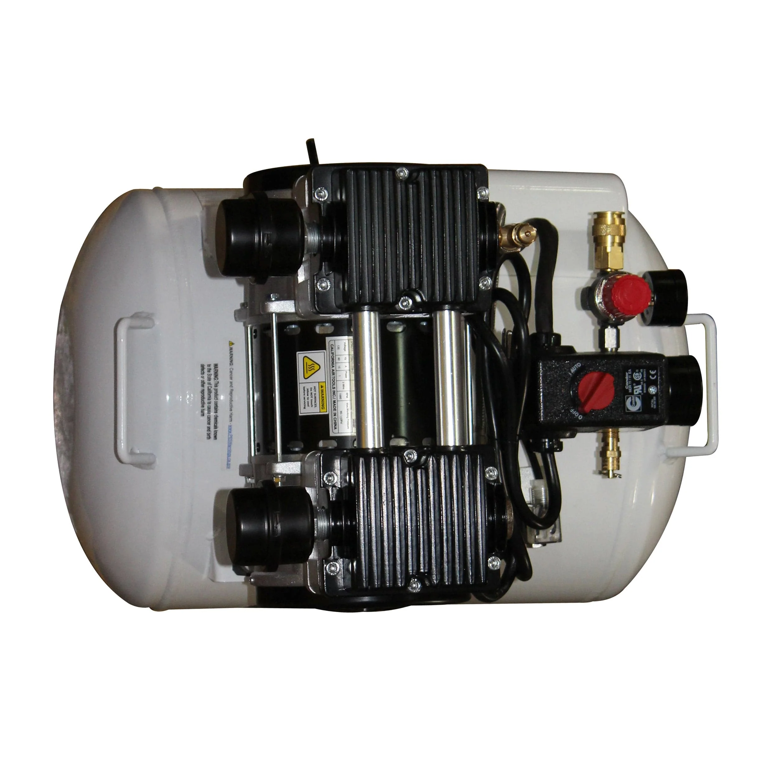 2HP 220V 10 Gallon Oil-Free Steel Tank Air Compressor with Auto Drain Valve - Image 3