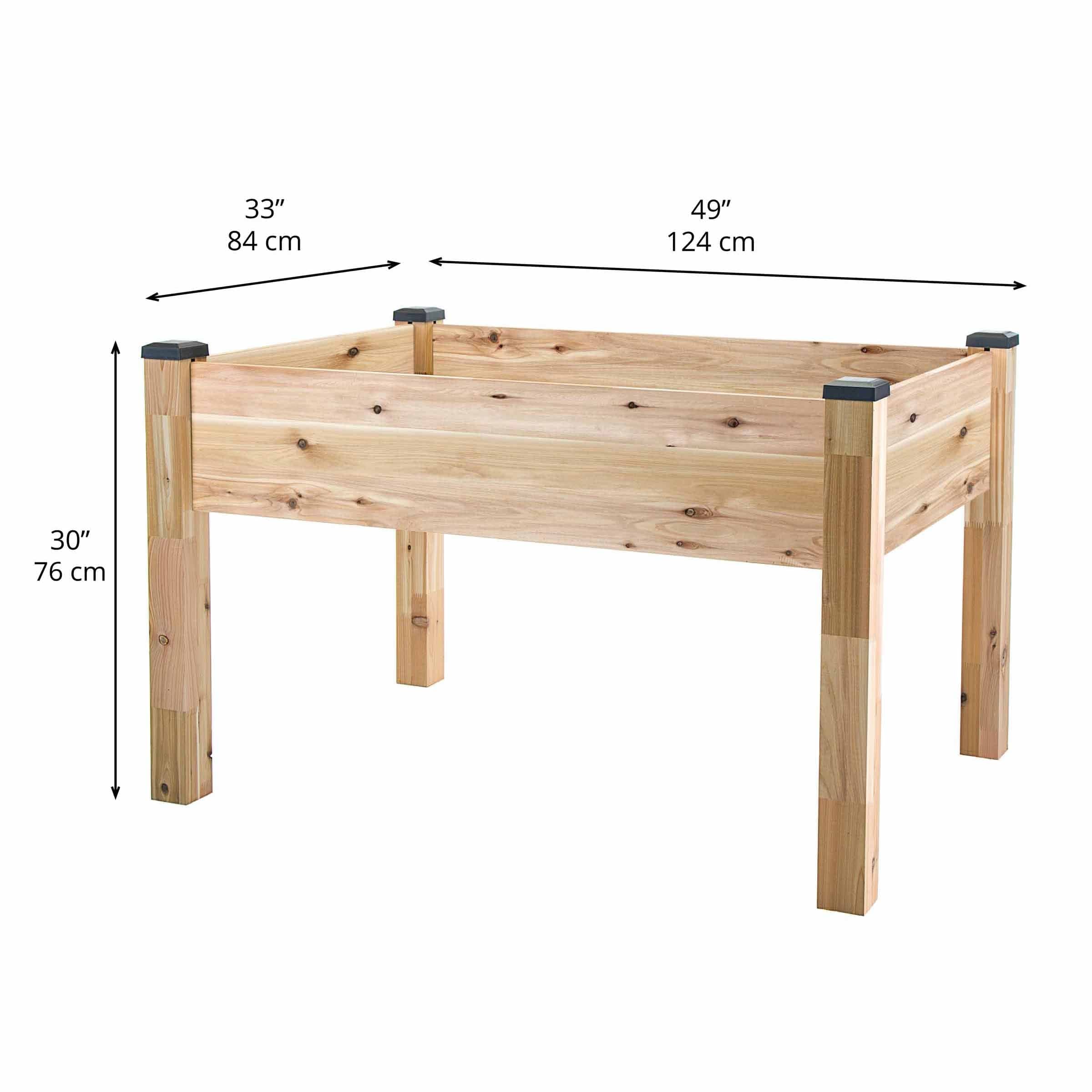 Elevated Cedar Planter 34" X 49" X 30"H - Image 3