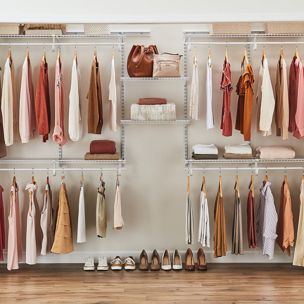 ShelfTrack 6-Shelf Adjustable Closet Organizer 7' - 10' W, White - Image 3