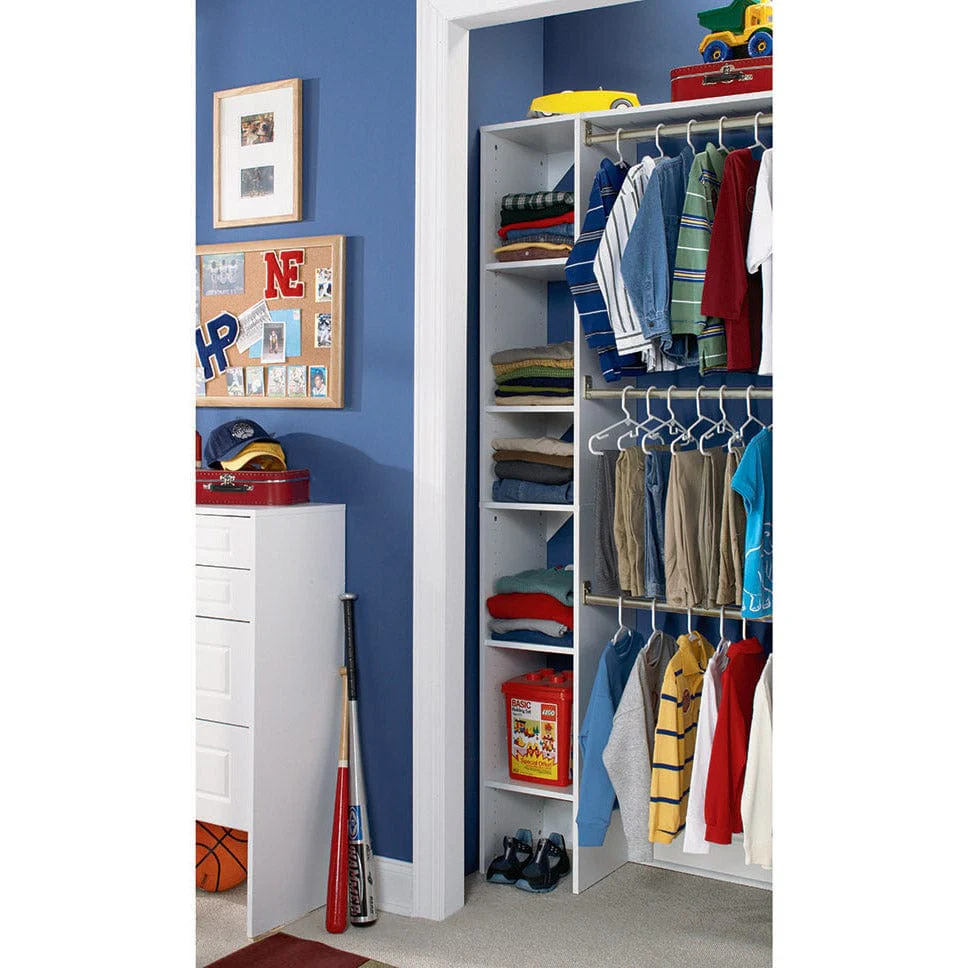 SuiteSymphony 12" W Starter Closet Tower Kit, Pure White - Image 2