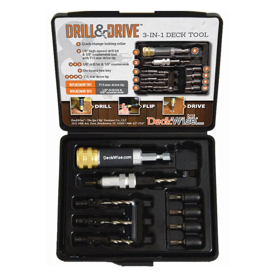Deck Building Drill & Drive, 3-in-1 Accessory Tool Set - Image 3