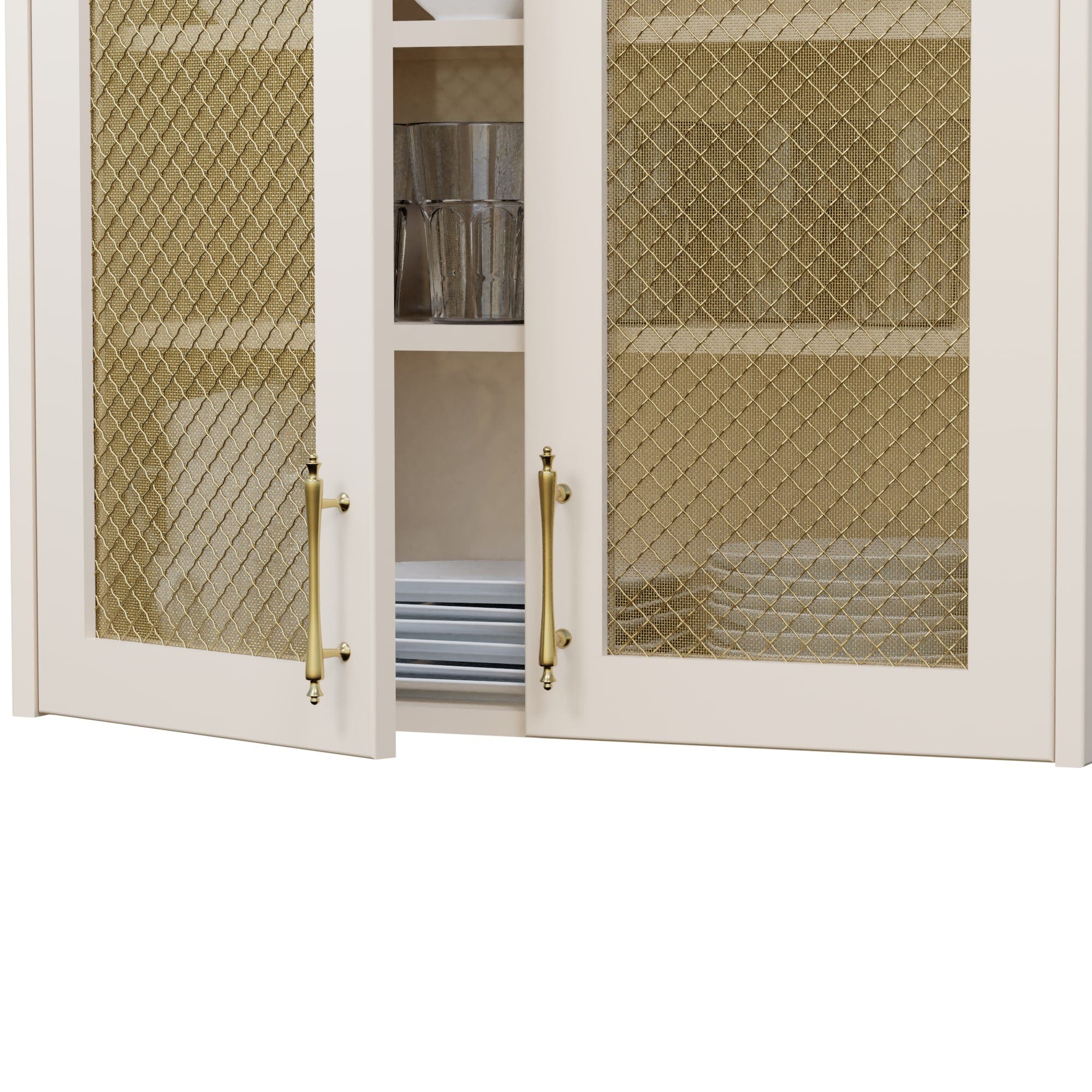 .75" Pressed Single Diamond Decorative Grille - Satin Brass, 18" W x 48" L Sheet - Image 4