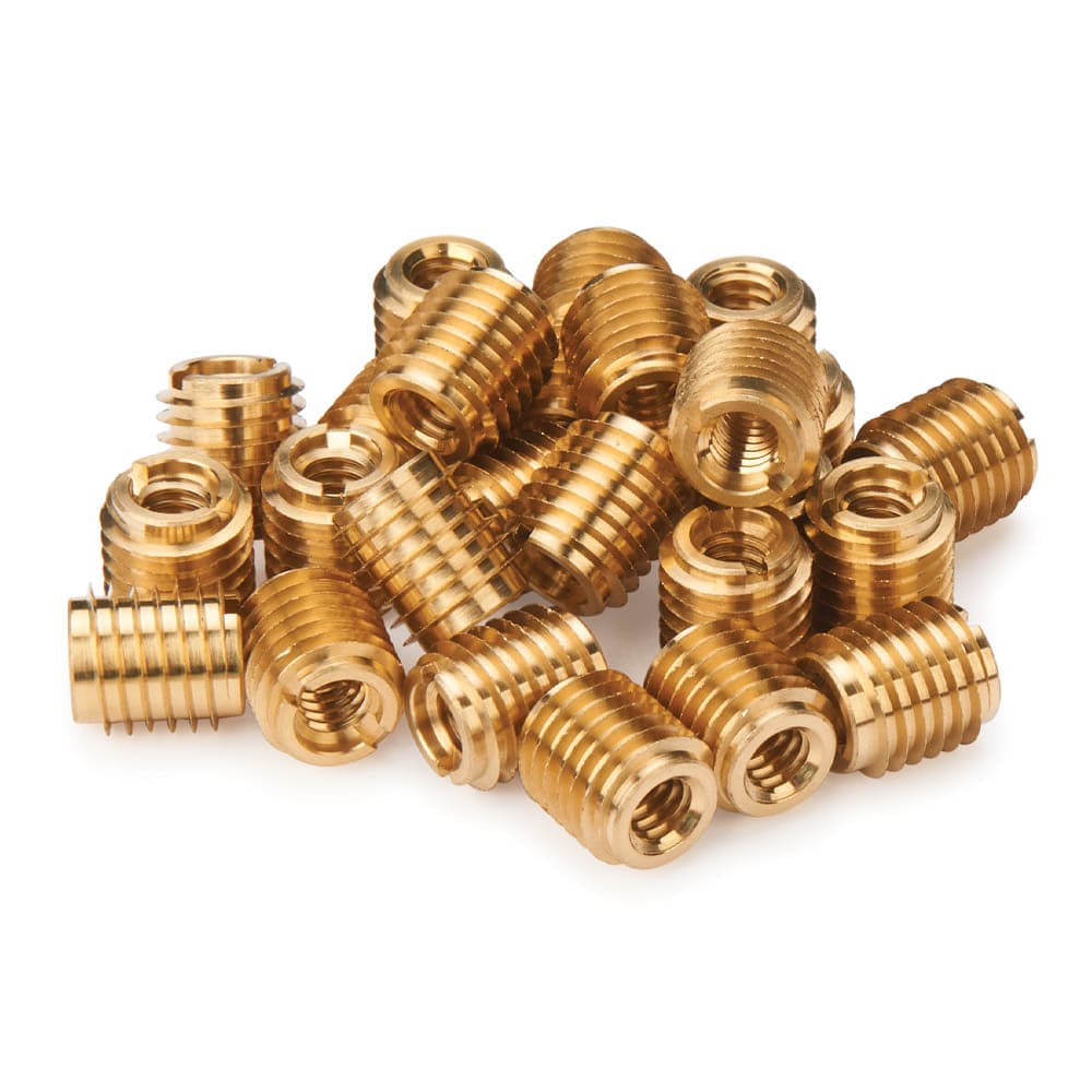 E-Z Knife 1/4-20 Brass Threaded Insert - 25 Piece - Image 2
