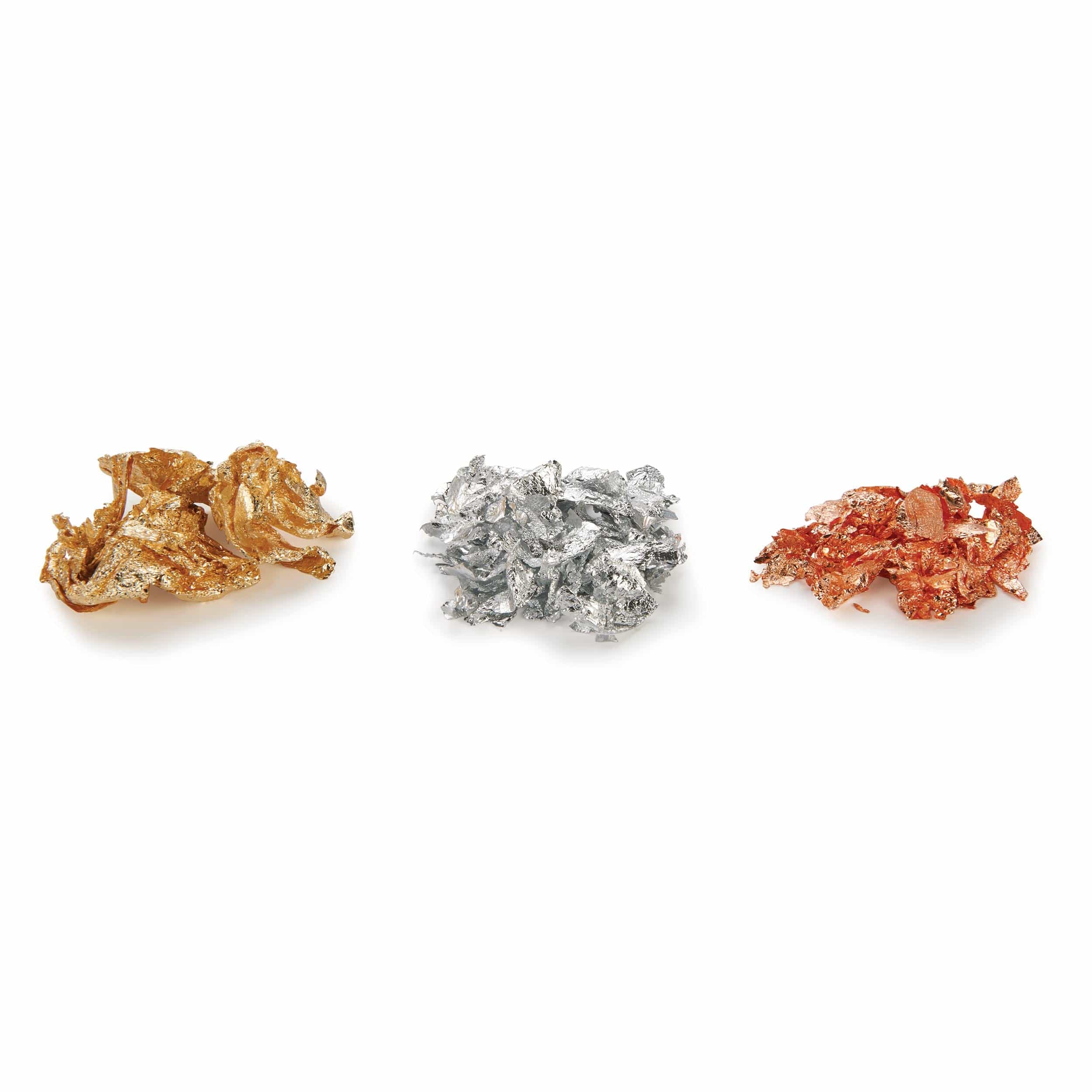 Gold, Silver and Copper Metal Flake Inlay Material Starter Pack - 3 Piece - 2 oz - Image 4