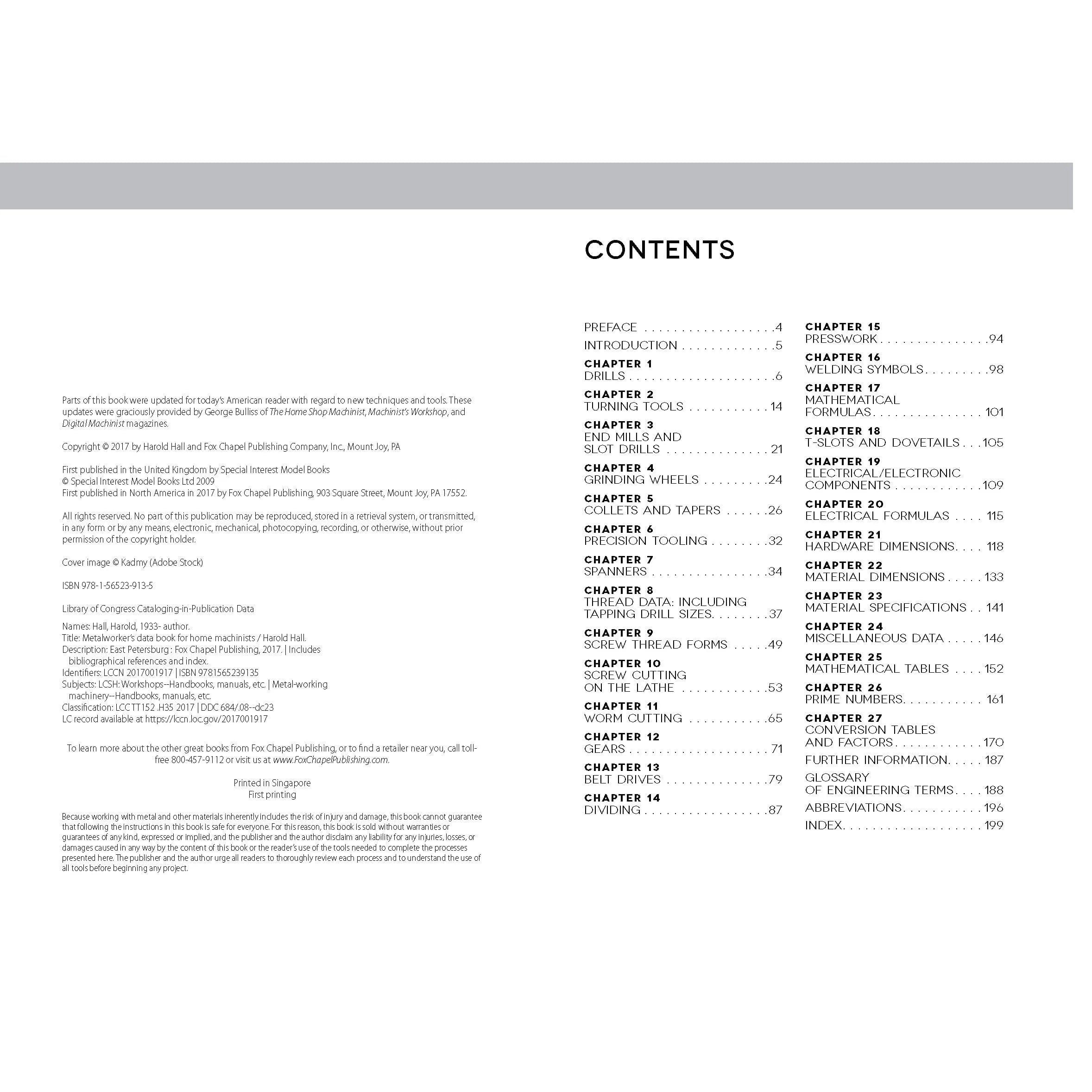 Metalworkers Data Book for Home Machinists - Image 3