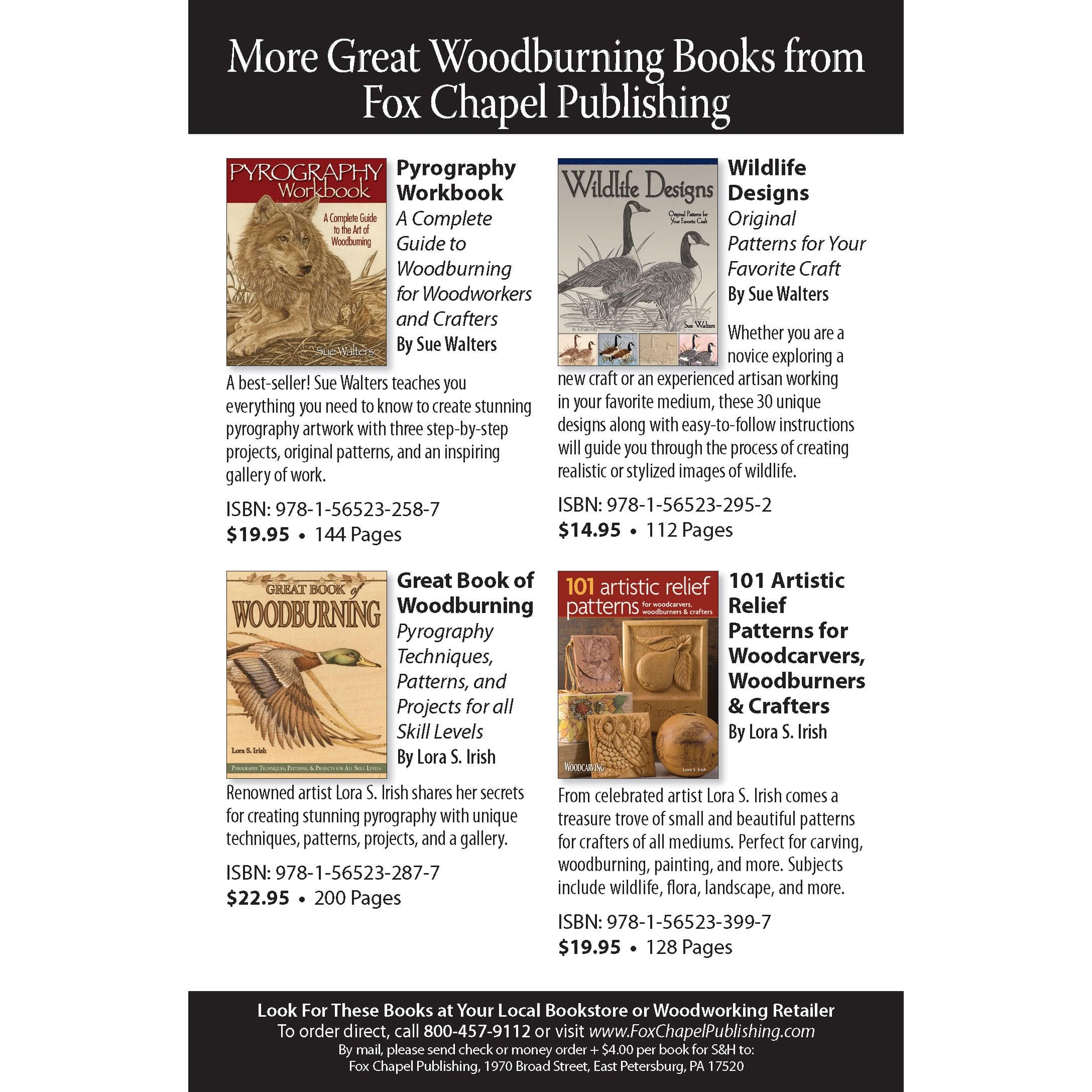 Pyrography Workshop with Sue Walters 2-DVD Set and Booklet - Image 2