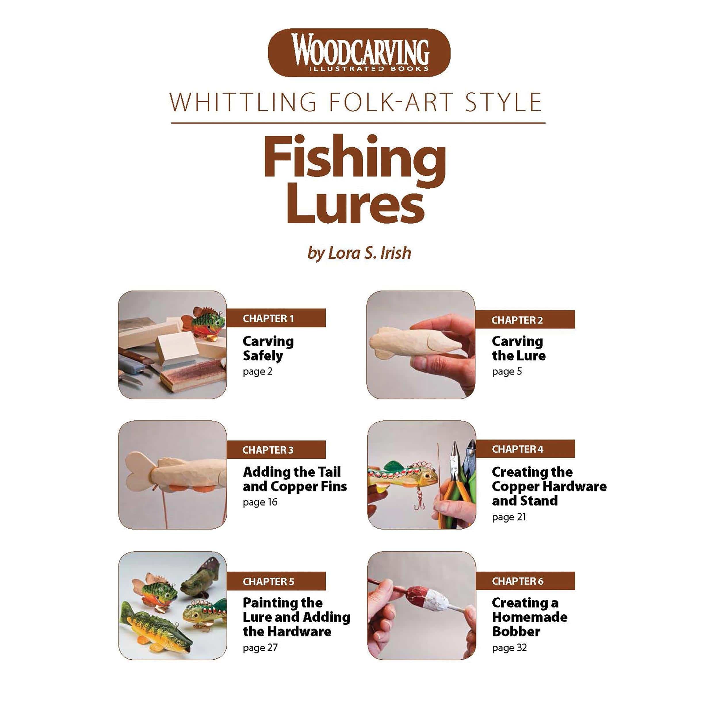 Whittling Folk-Art Style Fishing Lures - Image 2