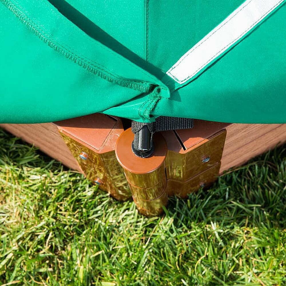 7' x 8' x 13.5" Hexagonal Collapsible Sandbox Cover - Image 3