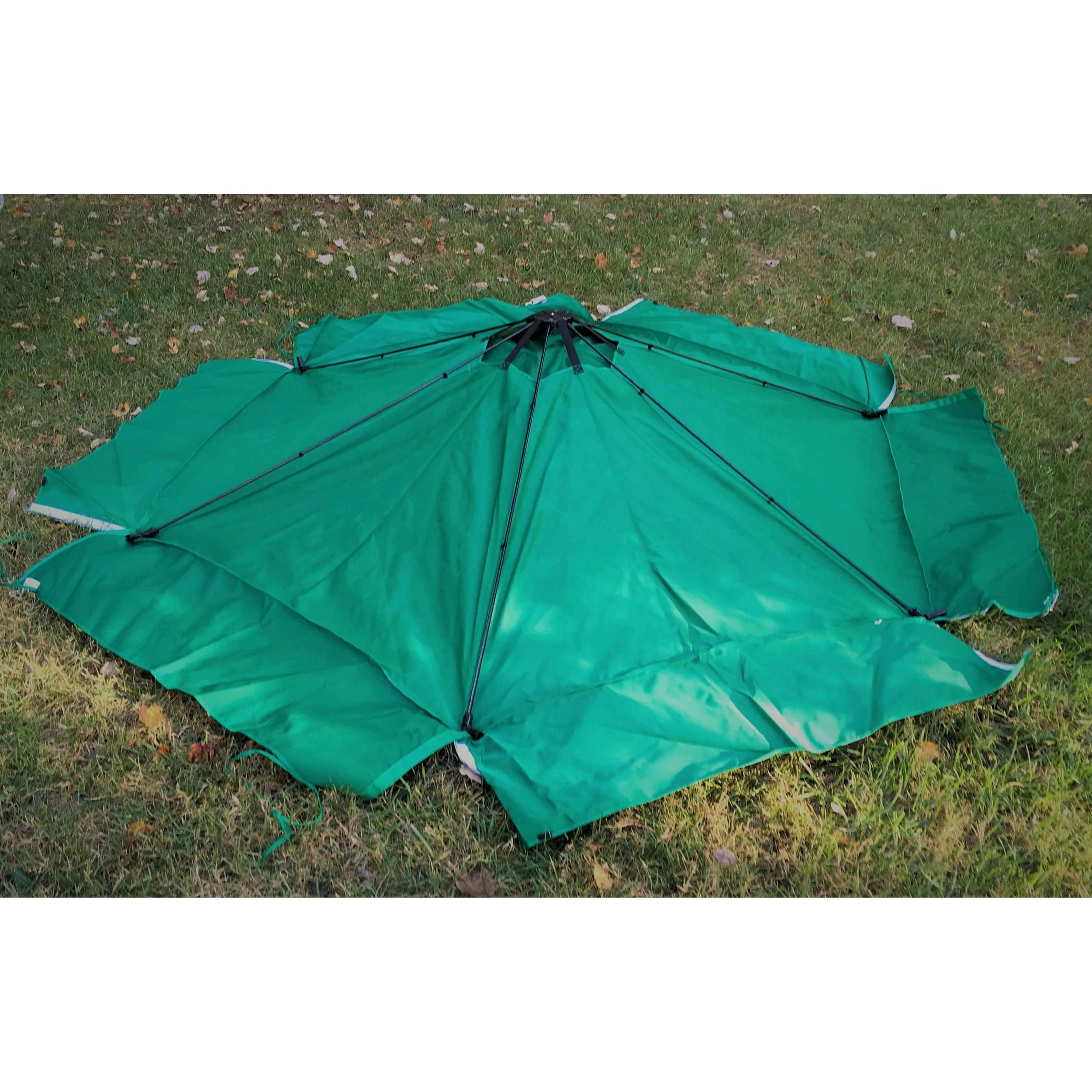 Classic Sienna 7' x  8' x 11" Composite Hexagon Sandbox Kit with Telescoping Canopy/Cover - 2" profile - Image 8