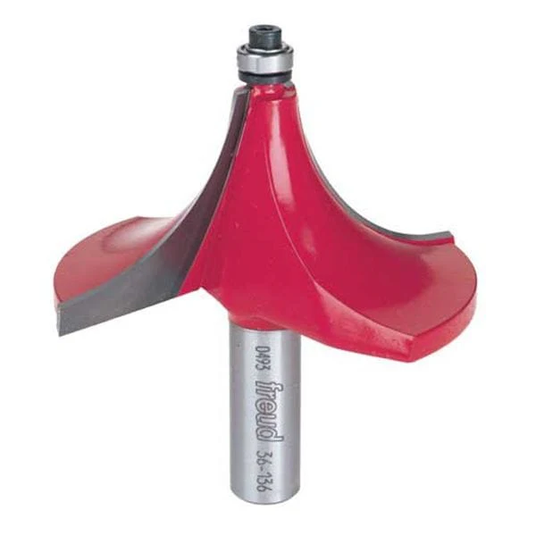36-136 Beading Router Bit 3"D 1-1/4"R 1/2"SH