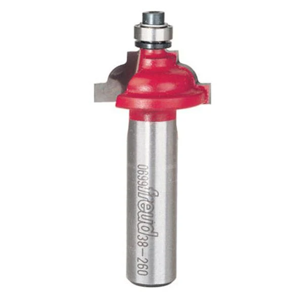 38-260 Classical Cove Router Bit 1/2" SH 1-1/8" D 1/2" CL 3/16" R