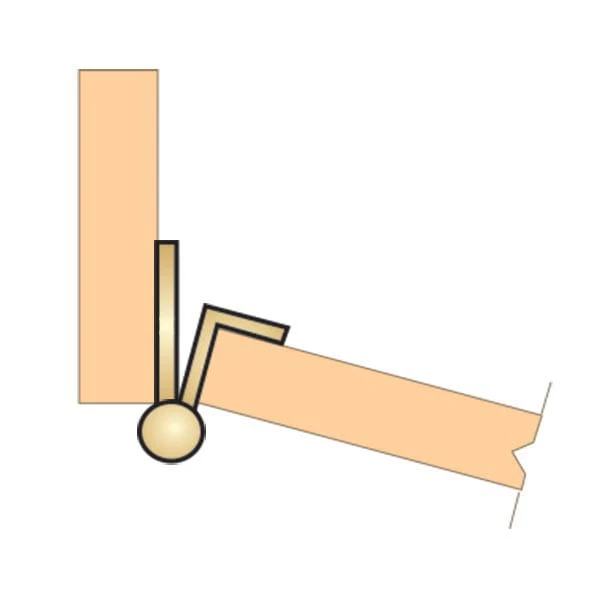Non-Mortise Wrap Hinge with Finial - Image 12