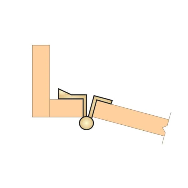 Non-Mortise Wrap Hinge with Finial - Image 9