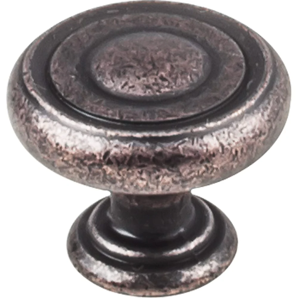 Bremen 1 Knob, 1-1/4" Dia.,  Distressed Oil Rubbed Bronze - Image 2