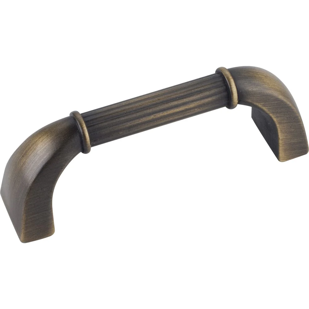 Cordova Pull, 3" C/C, Antique Brushed Satin Brass
