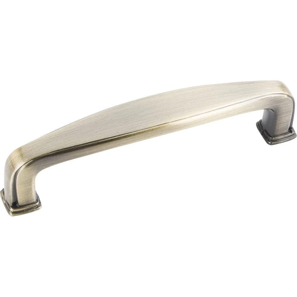 Milan 1 Plain Square Pull, 96 mm C/C, Brushed Antique Brass