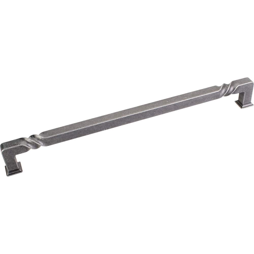 Tahoe Appliance Handle, 12" C/C, Distressed Antique Silver