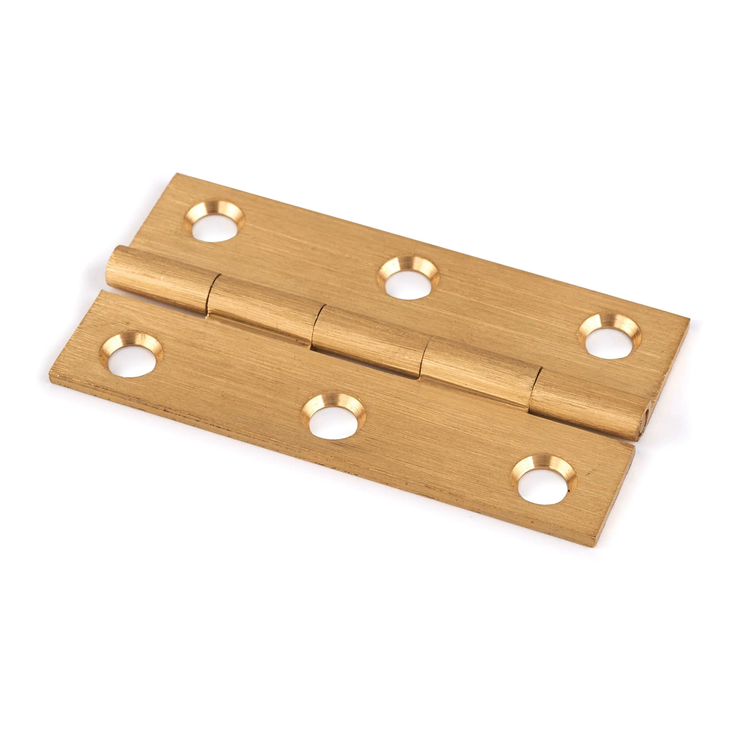 Broad Cabinet Hinge with Screw - Solid Brass - Pair