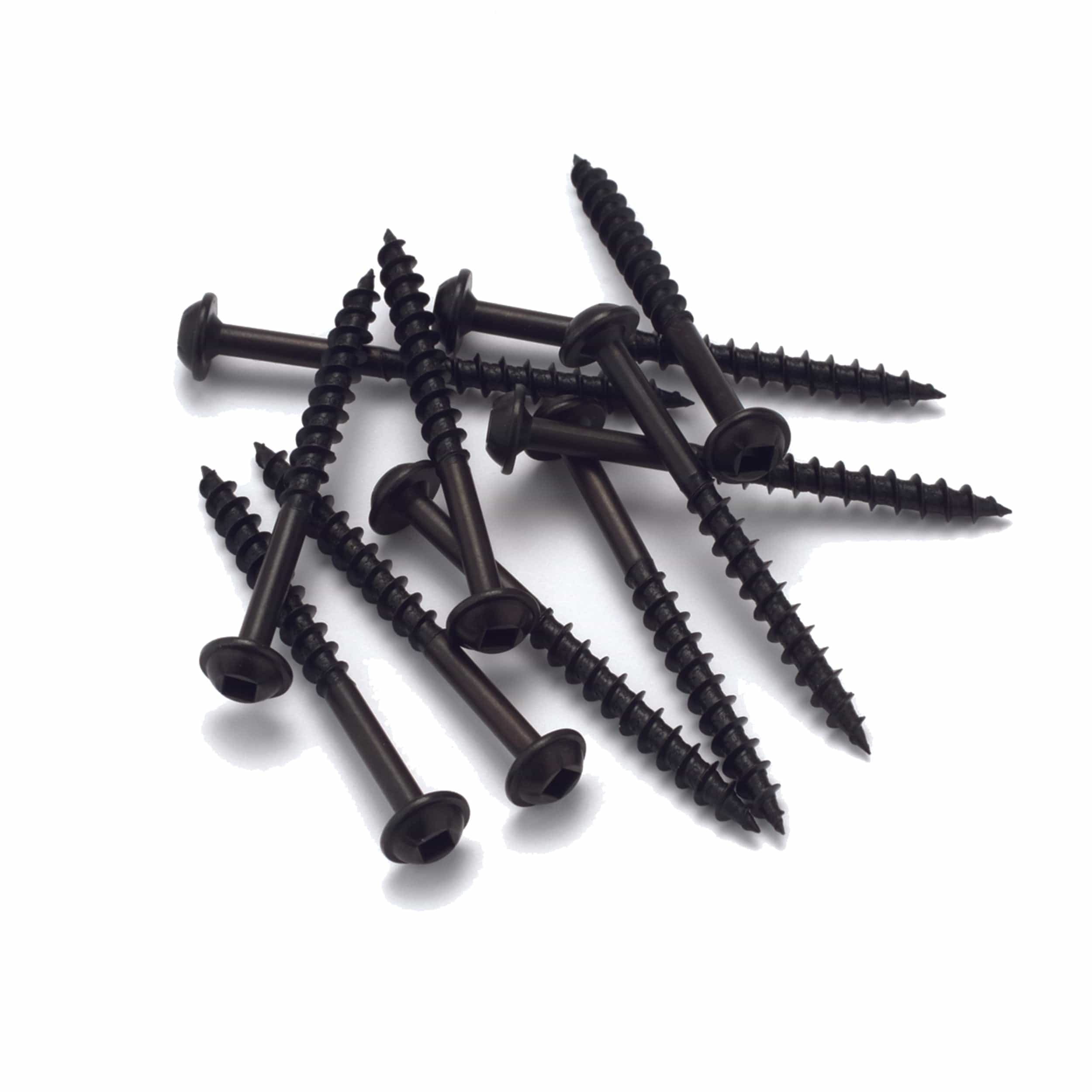 Washer Head Screws - Round - Square Drive - Black Oxide - 100 Piece - Image 2