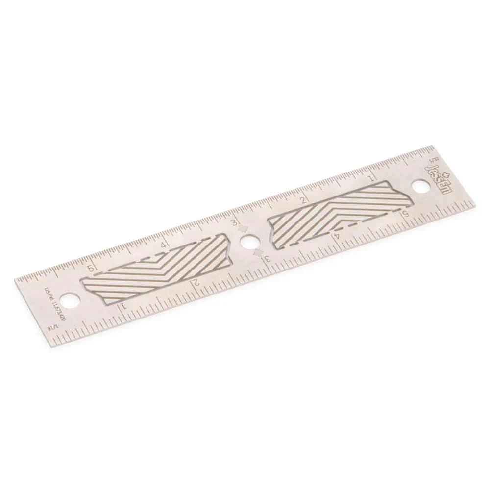 6" Stainless Steel Precision Ruler - Imperial - Image 2