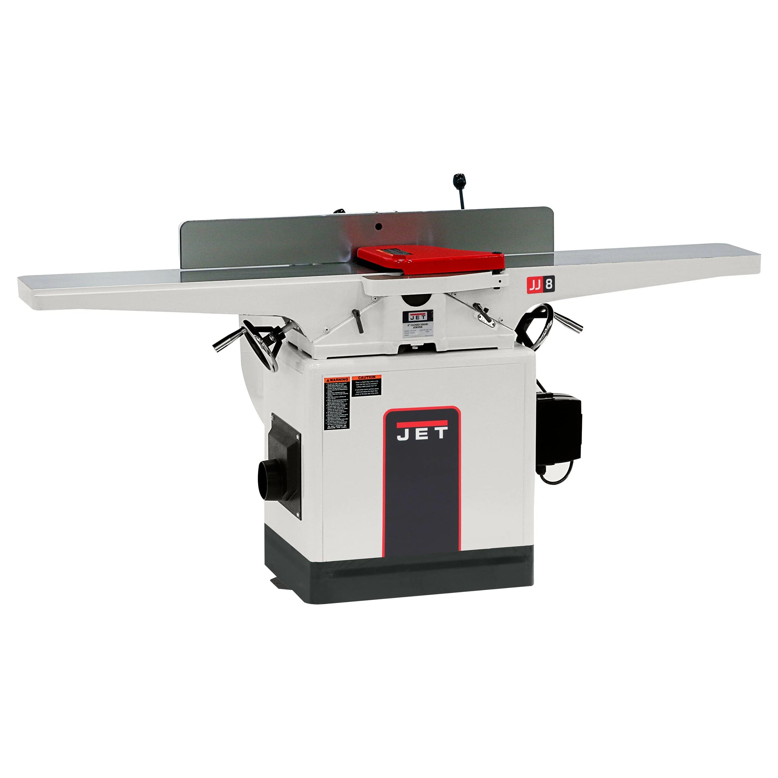 8" Closed Stand Jointer - 2 HP 1 Ph 230V - Straight Knife - JWJ-8CS - Image 2