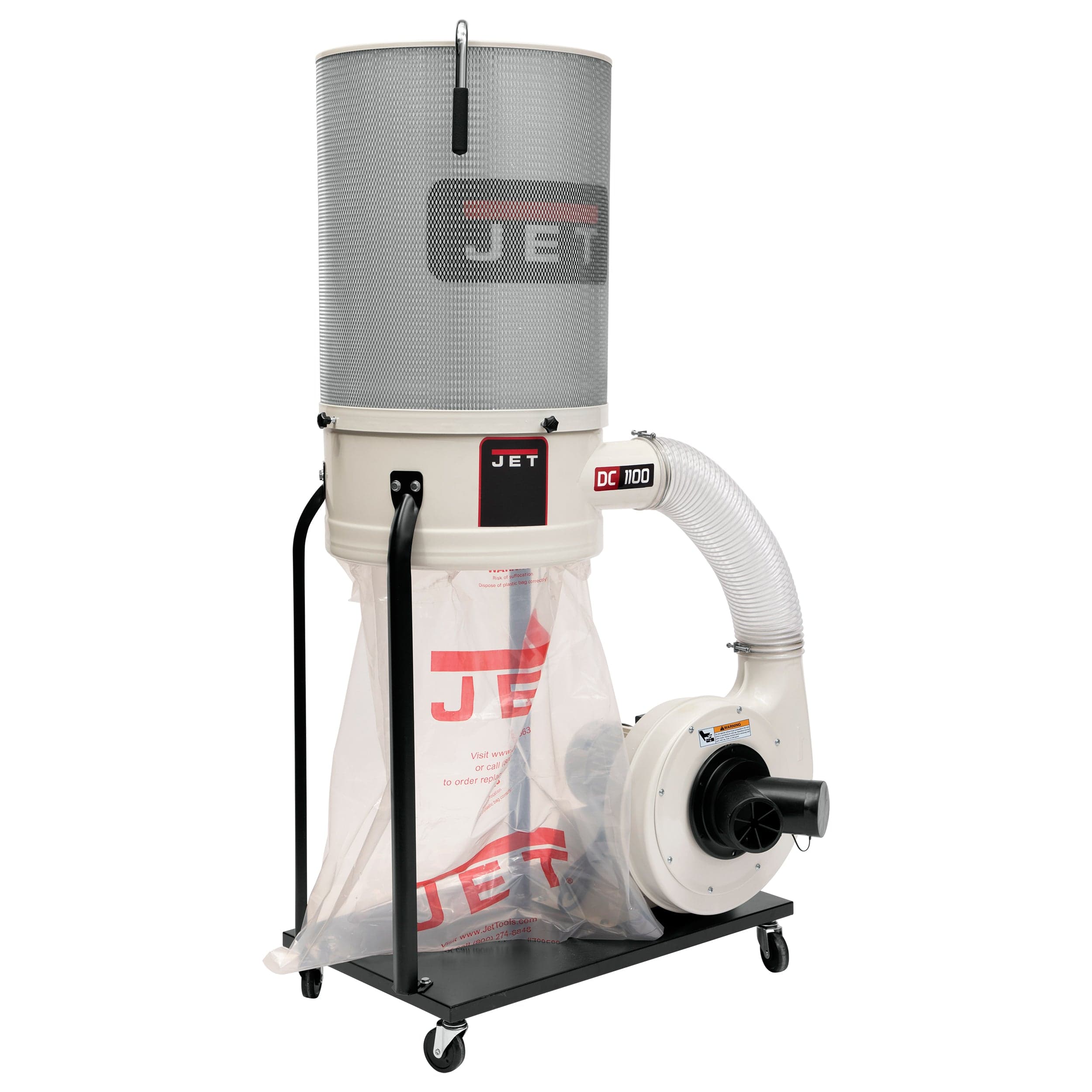 Vortex Cone Dust Collector with 2-Micron Canister Kit - 1-1/2 HP 1 Ph 115/230V - DC-1100VX-CK