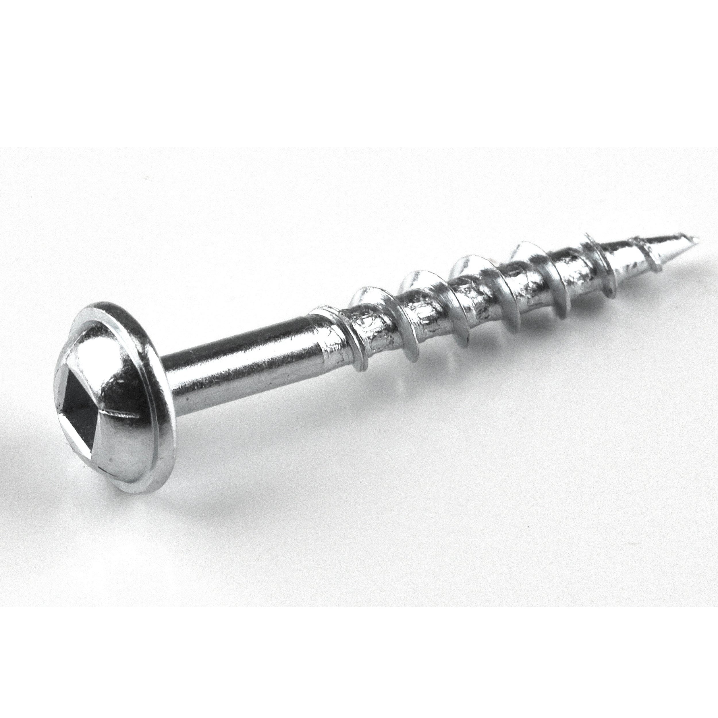 Pocket Hole Screw - #8 Coarse - Square Drive - Washer Head - Zinc - Image 7