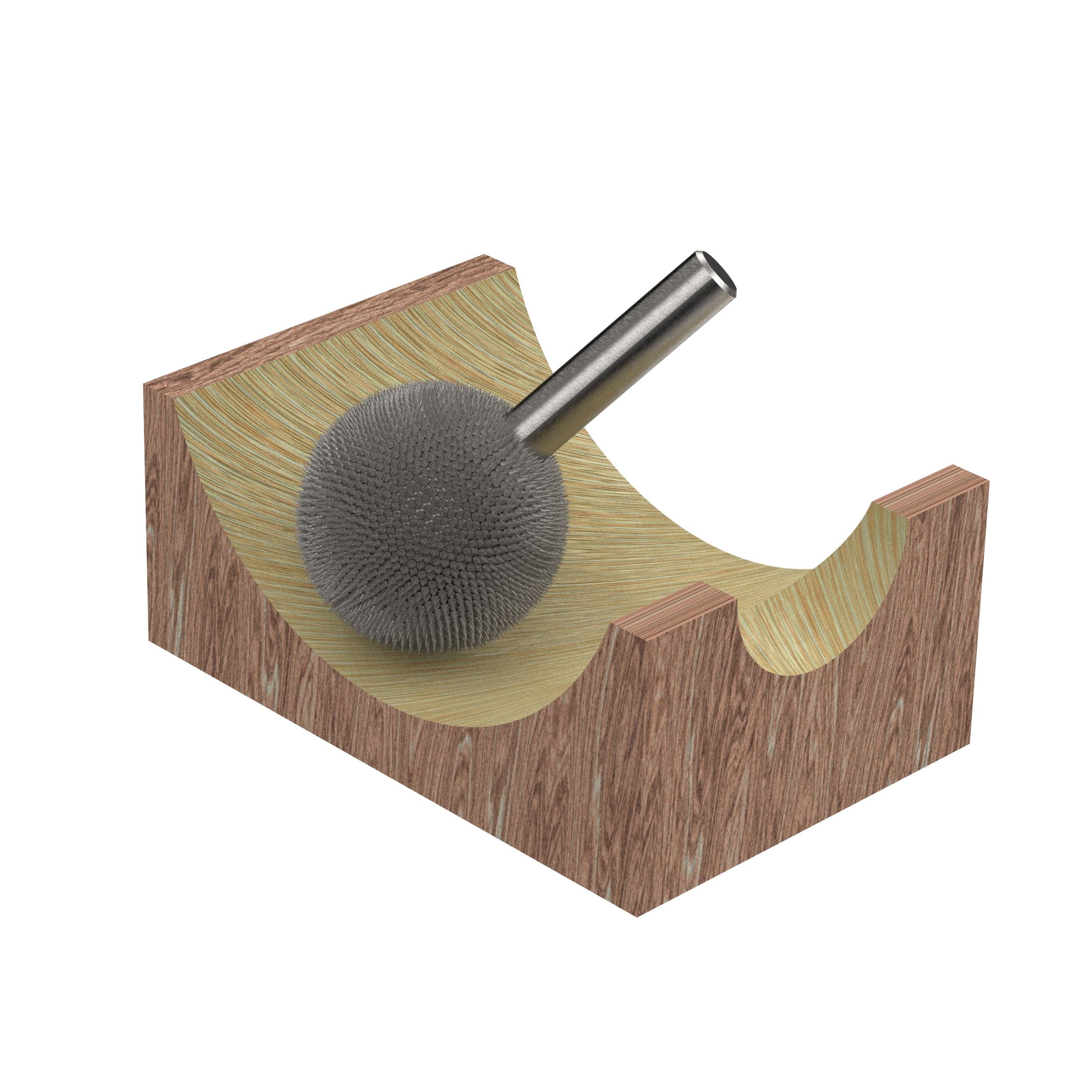 Extreme Sphere Burr, 1/8" Shaft, Very Coarse (3/8" x 3/8") - Image 4
