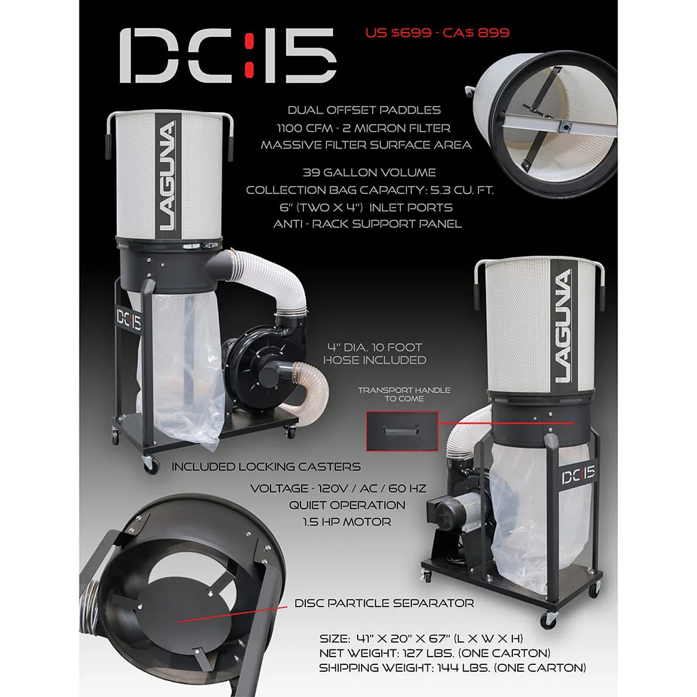 DC/15 Dust Collector with 2-Micron Cartridge Filter - Image 4