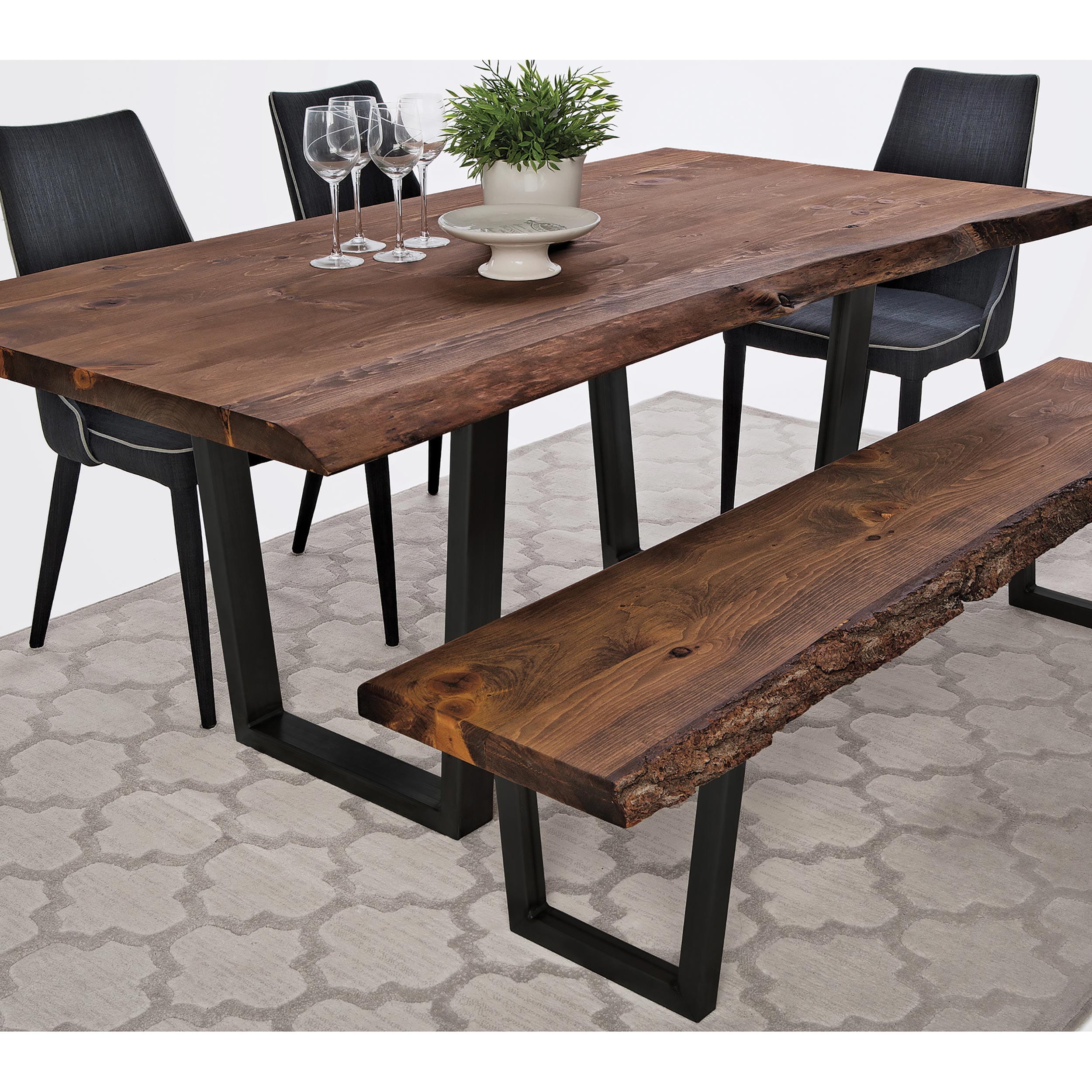 "V" Slab Legs 28" High Black Pair - Image 5