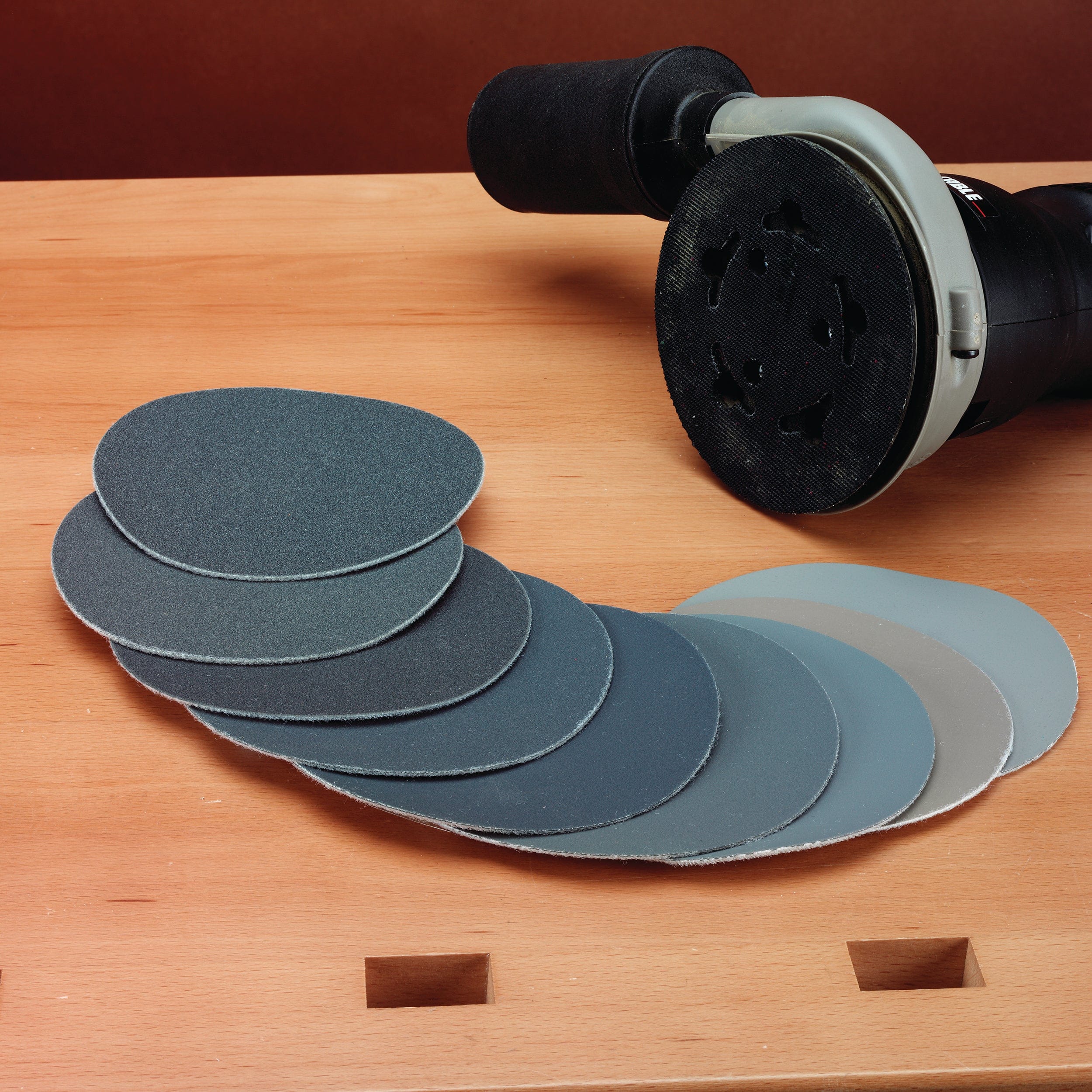 Hook and Loop Sanding Disc Assortment - 9 Piece - Image 4