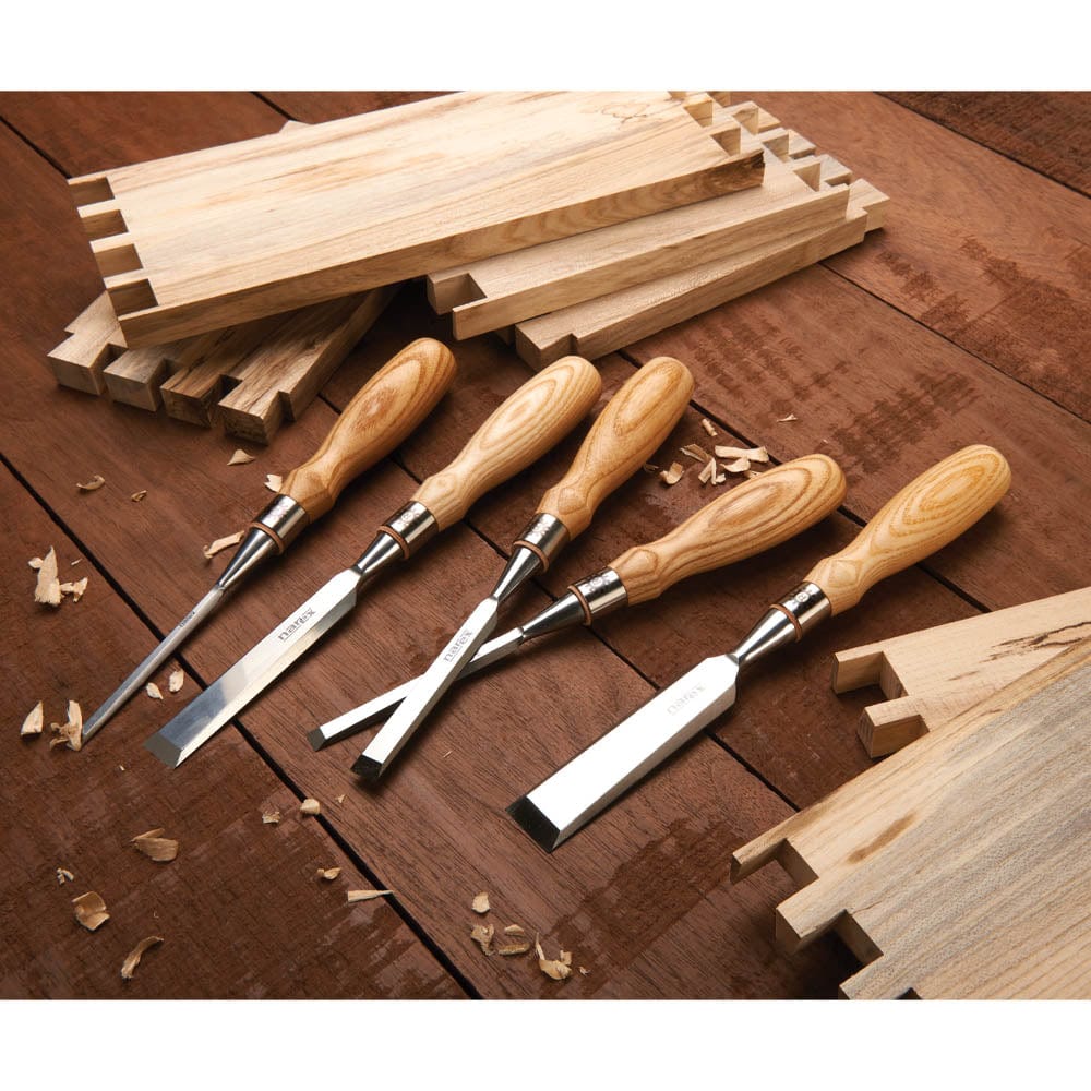 Richter Beveled Edge Chisel Set with Wood Box - 5 Piece - Image 5