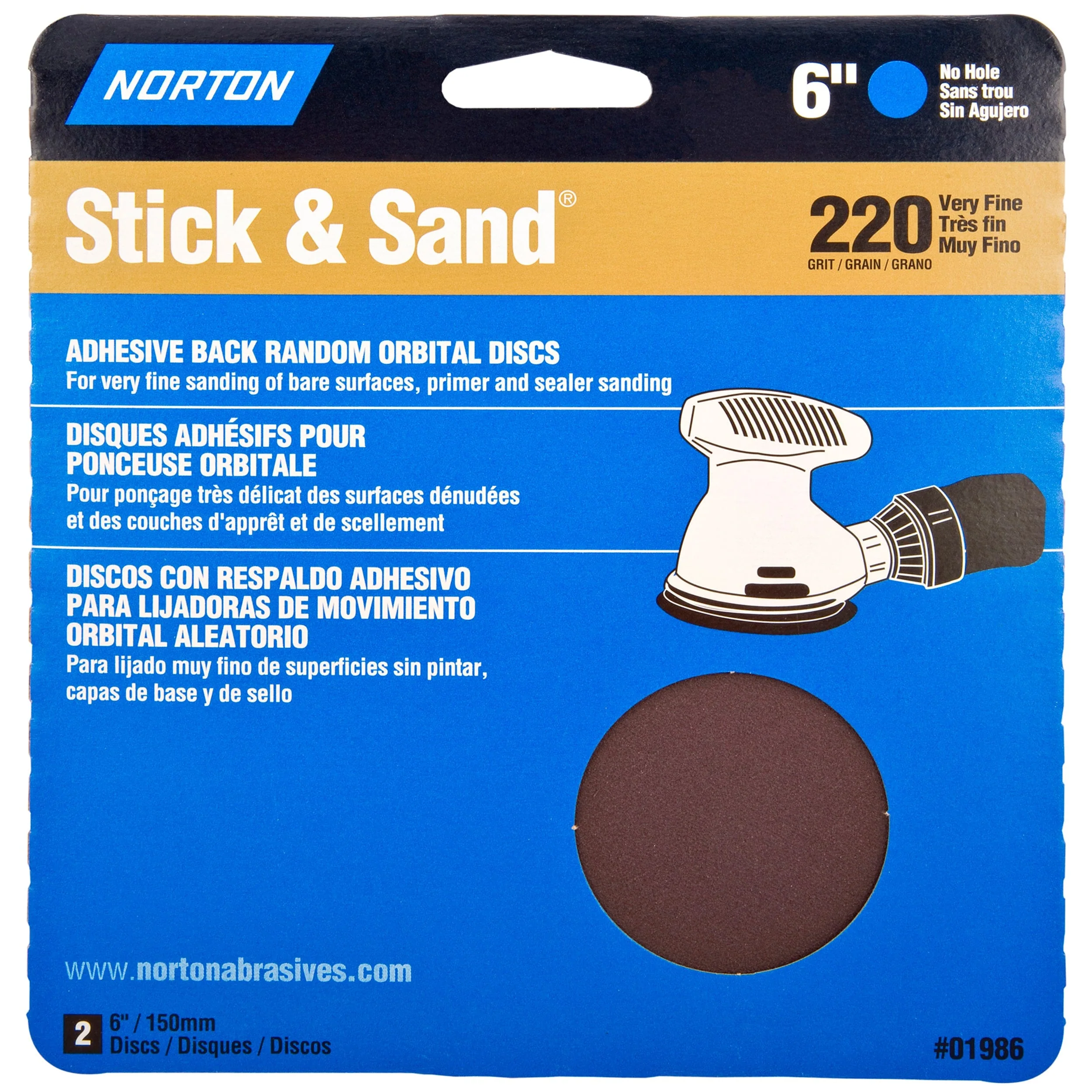 6" PSA Cloth Sanding Disc - 2 Pack - Image 3