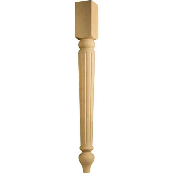 Traditional Dining Table Leg - 3" x 3" x 29" - Image 3