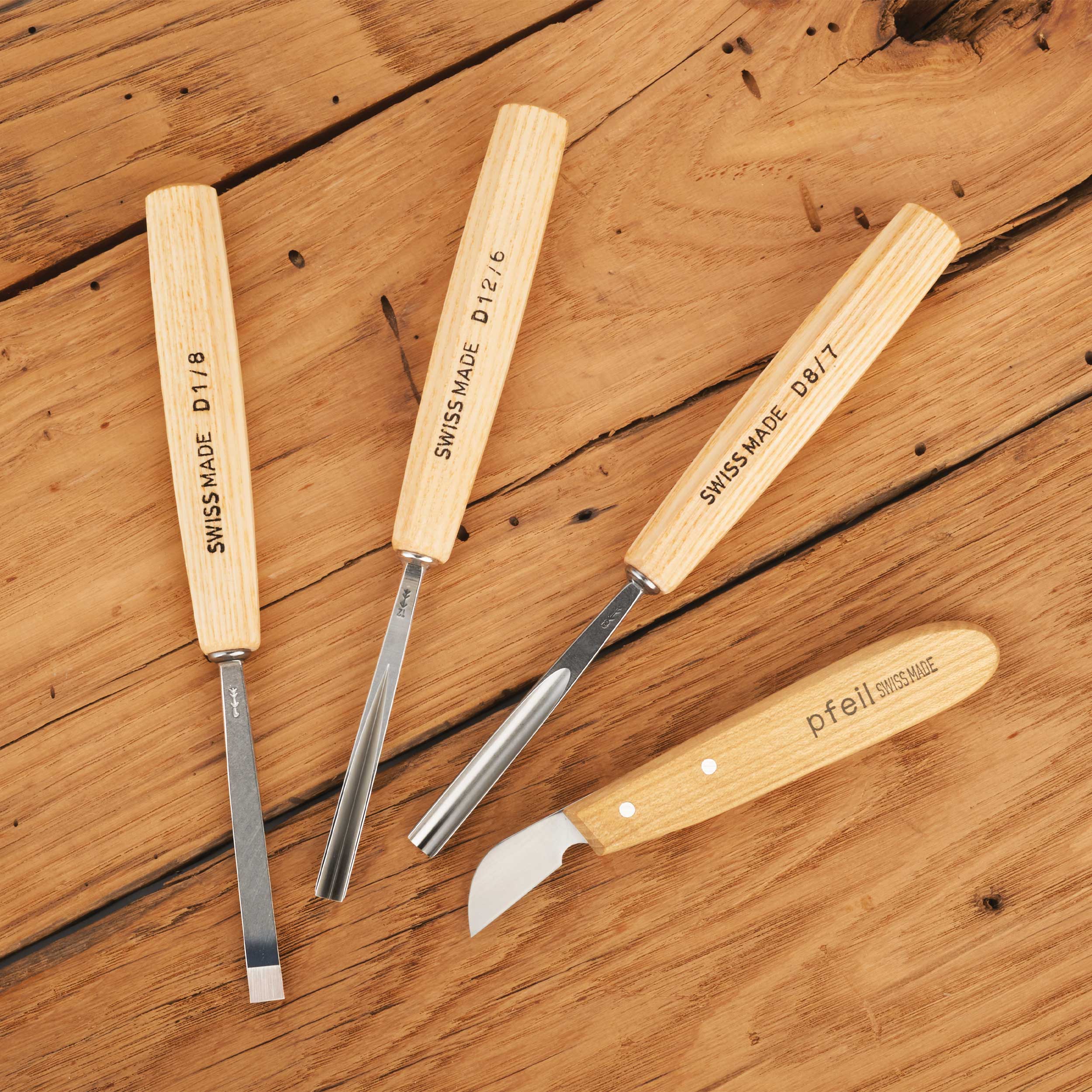 Carving Tool Starter Set Intermediate Size Set 4 piece - Image 2