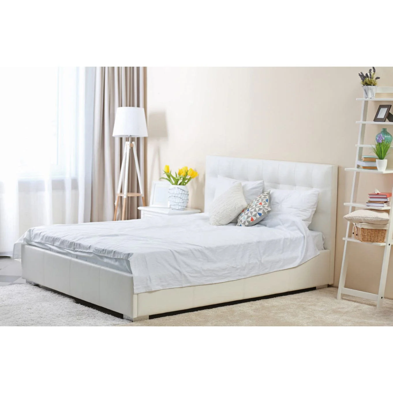 2-7/32" (56.3 mm) Contemporary Fixed-Height Furniture Leg Chrome - Image 2
