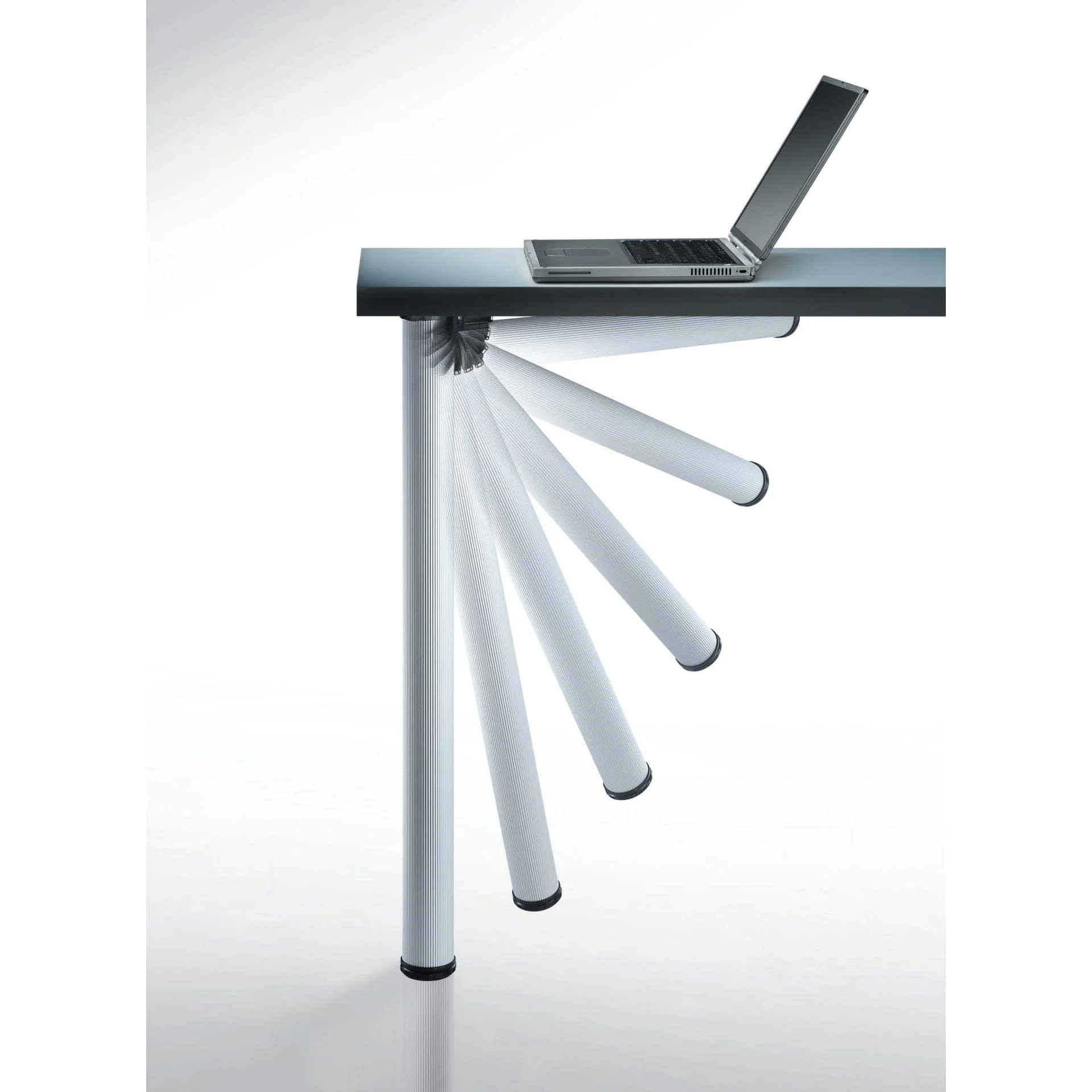 28" (711 mm) Folding AdjustableTable Leg Aluminum - Image 4