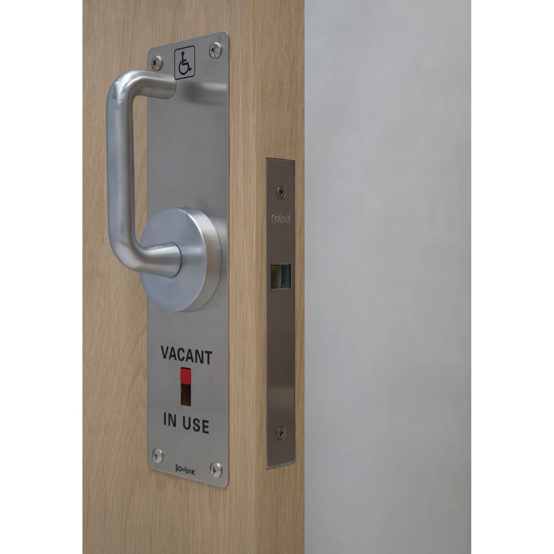 CL100 Cavity Sliders ADA Pocket Door Handle Privacyfor 1-3/8" Thick Door - Image 2