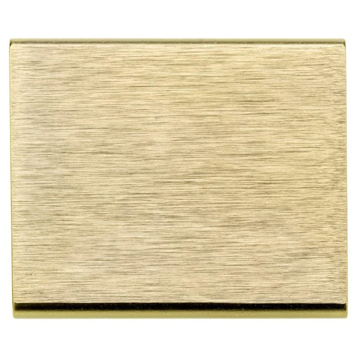 Contemporary Edge Pull, 1-5/16" Center-to-Center, Satin Gold - Image 2