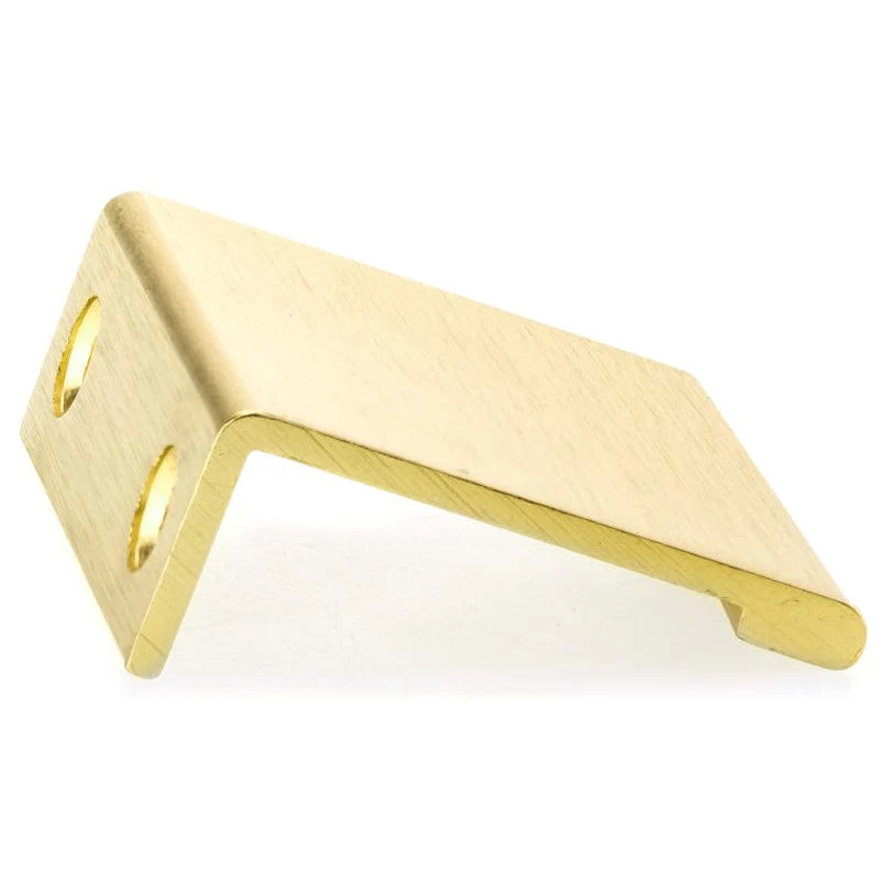 Contemporary Edge Pull, 1-5/16" Center-to-Center, Satin Gold - Image 3