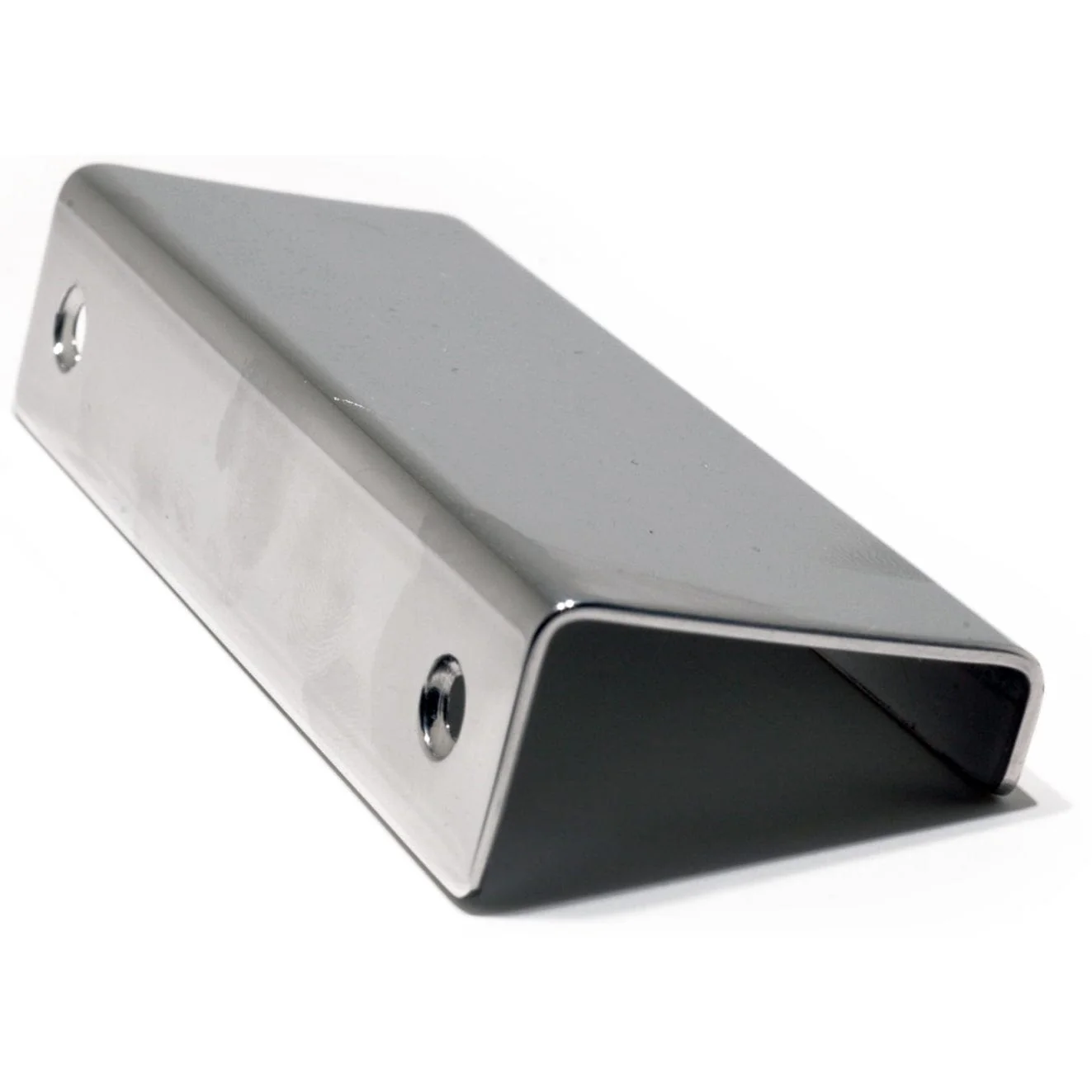 Contemporary Edge Pull, 3-1/8" Center-to-Center, Chrome