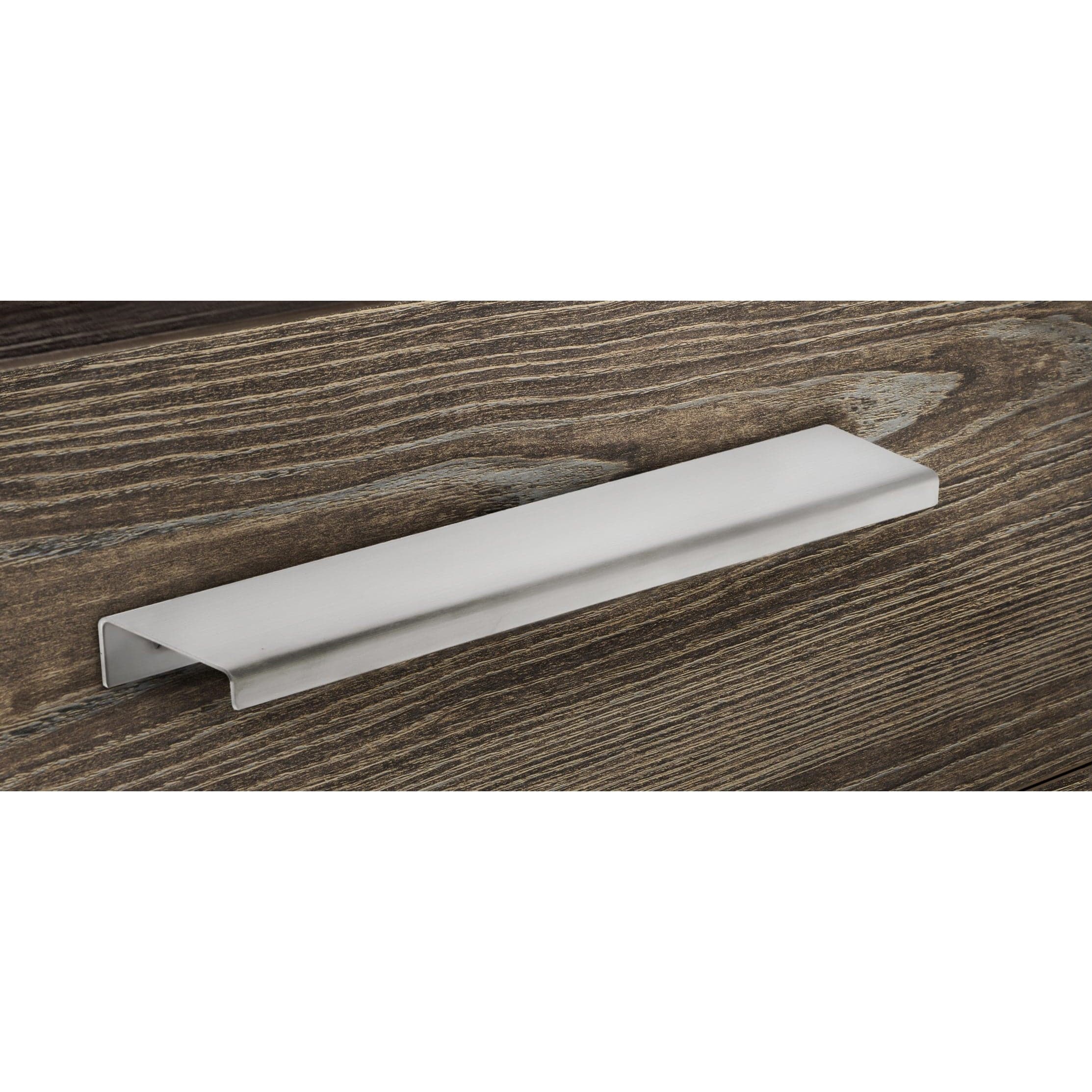 Contemporary Edge Pull, 4" Center-to-Center, Stainless Steel - Image 2