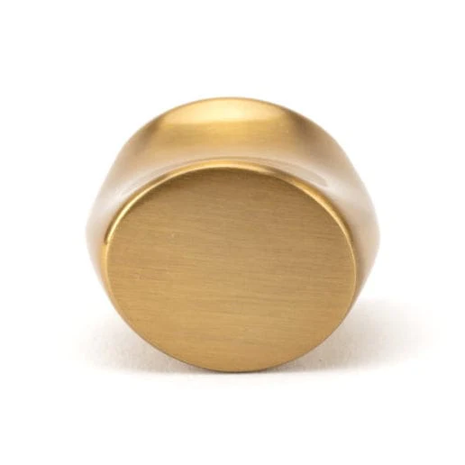 Contemporary Knob - 1-3/16" x 7/8" - Aurum Brushed Gold - Image 2