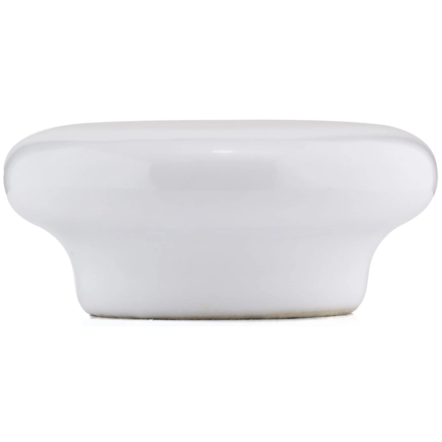 Contemporary Knob, 2-3/32" D, White - Image 3